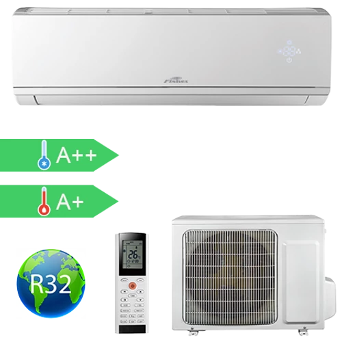 FISHER FSAI-CP-90BE3  (kültéri + beltéri egység) Oldalfali split klíma 2,7 kW,Hősz, Inverter , R32, WIFI