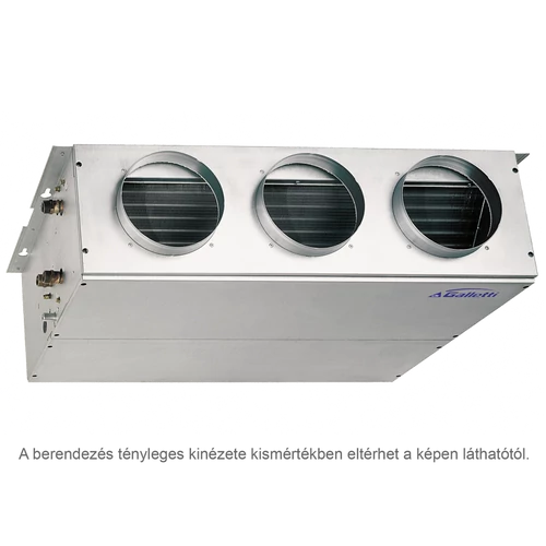 GALLETTI  UTN 16 DF (UT16D0LL0000N0A)  Légcsatornás fan-coil, parapet/mennyezeti, 4 csöves 7,2 kW, 230-1-50