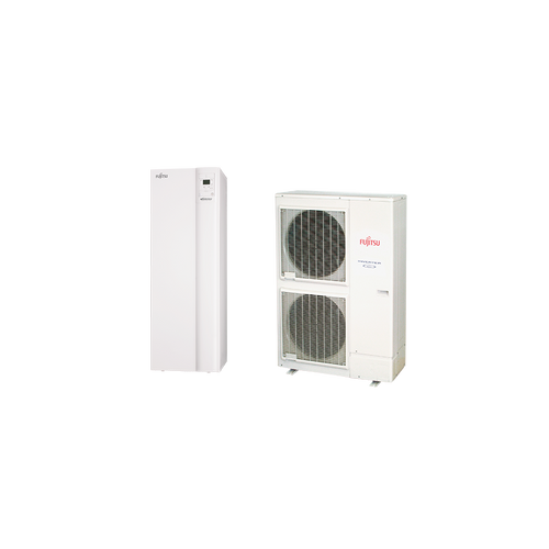 Fujitsu Waterstage HPDUO 16/3F használati melegvíz tartállyal (WGYK160DG9 / WOYK160LCTA) levegő-víz hőszivattyú 15.2 kW