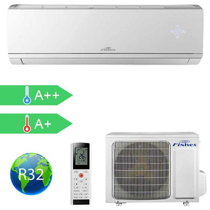 FISHER FSAI-CP-120BE3  (kültéri + beltéri egység) Oldalfali split klíma 3,5 kW, Hősz, Inverter, R32, WIFI